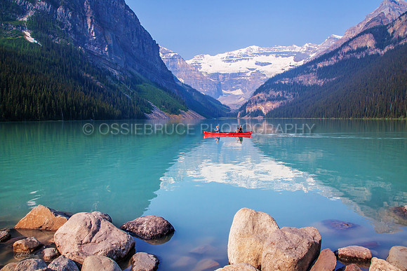 Canoe on Lake Louise 415