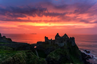 Dunluce Castle Evening Glow 429
