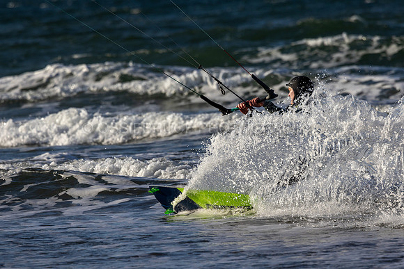 Kite Surfer in the Surf 460
