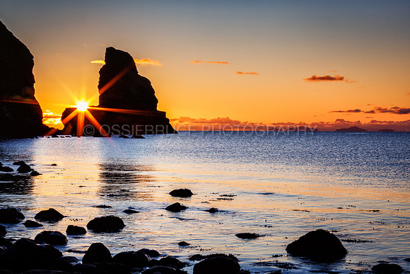 Sunset on Talisker Bay Isle of Skye Scotland 490