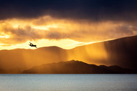 Hercules Transport Plane Flies Into The Storm